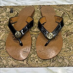 Tory Burch Black and Brown Sandals